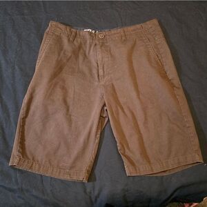 Volcom Men's Dark Brown Chino Shorts